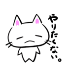 白猫の丸助（個別スタンプ：16）