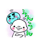 太眉くらげ親子の日常（個別スタンプ：15）