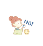 女の子とネコと日常（個別スタンプ：4）