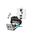 もじゃ男スタンプ(公式)（個別スタンプ：15）