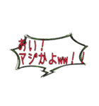 一言吹き出し(日常)（個別スタンプ：6）