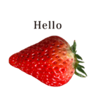 いちご Strawberry と えいご English（個別スタンプ：1）