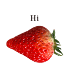 いちご Strawberry と えいご English（個別スタンプ：4）