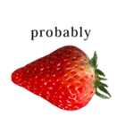 いちご Strawberry と えいご English（個別スタンプ：19）