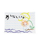 クレヨン○落書きあいさつ（個別スタンプ：8）