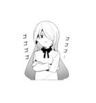 女の子、時々ジト目のうさぎ。（個別スタンプ：3）