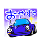 スポーツカーで挨拶（個別スタンプ：8）