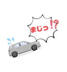 シルバー/グレーSUV自動車日常用スタンプ（個別スタンプ：27）