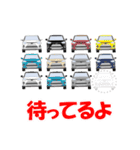 シルバー/グレーSUV自動車日常用スタンプ（個別スタンプ：32）