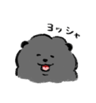 白モフと黒モフの日常スタンプ（個別スタンプ：11）
