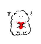 白モフと黒モフの日常スタンプ（個別スタンプ：30）