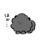 白モフと黒モフの日常スタンプ（個別スタンプ：33）