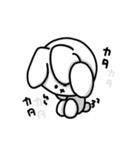 なんとも言えない表情してるうさぎ（個別スタンプ：16）