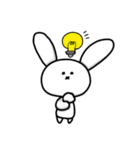 なんとも言えない表情してるうさぎ（個別スタンプ：18）