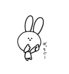 なんとも言えない表情してるうさぎ（個別スタンプ：22）