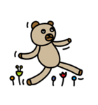 【ゆる〜いくまたち】ごきげんヌヌルス（個別スタンプ：1）