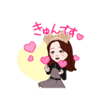 可愛い女の子‪⸜♡⸝‍‬（個別スタンプ：6）