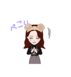 可愛い女の子‪⸜♡⸝‍‬（個別スタンプ：11）