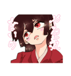 夏目はす黒髪ガール（個別スタンプ：3）