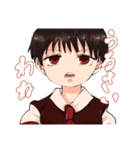 夏目はす黒髪ガール（個別スタンプ：5）