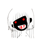夏目はす黒髪ガール（個別スタンプ：7）