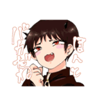 夏目はす黒髪ガール（個別スタンプ：8）