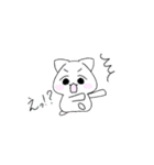 呑気な猫とあくまくん（個別スタンプ：3）