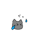 灰猫なスタンプGray cat sticker（個別スタンプ：25）