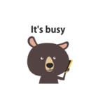 熊 マニー (ENG)（個別スタンプ：10）
