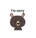 熊 マニー (ENG)（個別スタンプ：22）