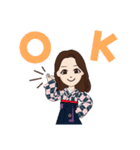私の袴姿アバター（個別スタンプ：1）