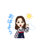 私の袴姿アバター（個別スタンプ：5）