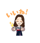 私の袴姿アバター（個別スタンプ：8）