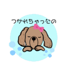 ピンクのリボンのわんちゃんスタンプpart2（個別スタンプ：38）