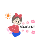 ハートと共に過ごす女の子（個別スタンプ：14）