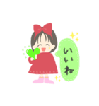 ハートと共に過ごす女の子（個別スタンプ：23）
