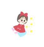 ハートと共に過ごす女の子（個別スタンプ：24）