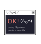 パソコンのコンソールみたいな日常の一言（個別スタンプ：23）