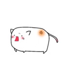 しろいもちねこ。2（個別スタンプ：4）