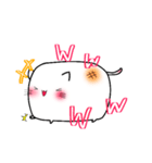 しろいもちねこ。2（個別スタンプ：15）