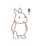 相槌を打つウサギとネコ（個別スタンプ：15）