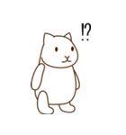 相槌を打つウサギとネコ（個別スタンプ：16）