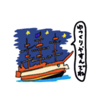 船と孤島（個別スタンプ：24）