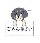 ラクガキ調のダックスフンド（個別スタンプ：2）