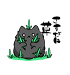 ゆるふわ黒ポメ日常スタンプ(ポメラニアン)（個別スタンプ：14）