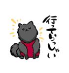ゆるふわ黒ポメ日常スタンプ(ポメラニアン)（個別スタンプ：38）