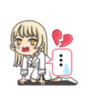 女子ベースの意気込み（個別スタンプ：15）