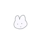 シンプルめのうさぎ（個別スタンプ：5）