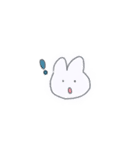 シンプルめのうさぎ（個別スタンプ：6）