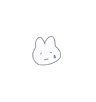シンプルめのうさぎ（個別スタンプ：8）